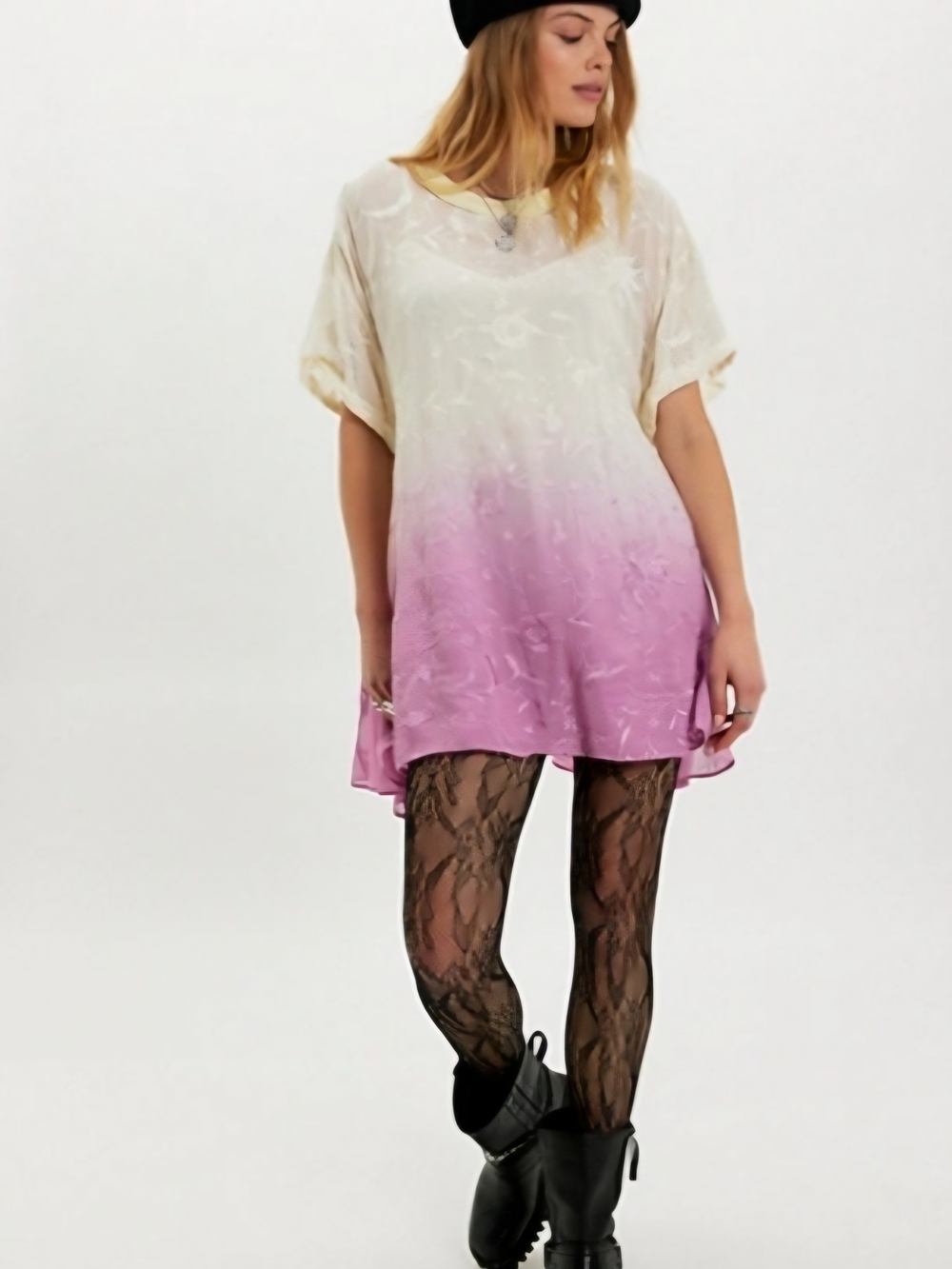 Free People Petal Dusk T-shirt Mini Dress NWT